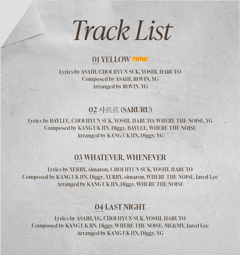 tracklist